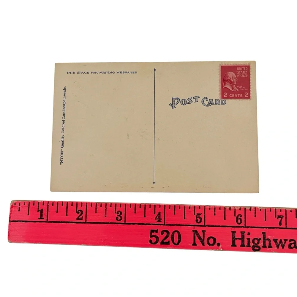 Unused Vintage Post Card Illustrated Greetings from Wentzville Missouri Stamped